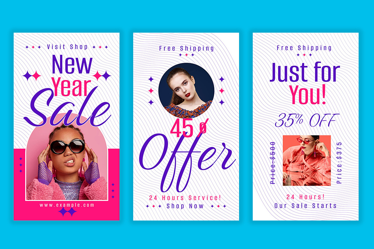 New Year Sale Social Media Story, an UI Kit Template by CreativeShaper (Photo 2 of 4)