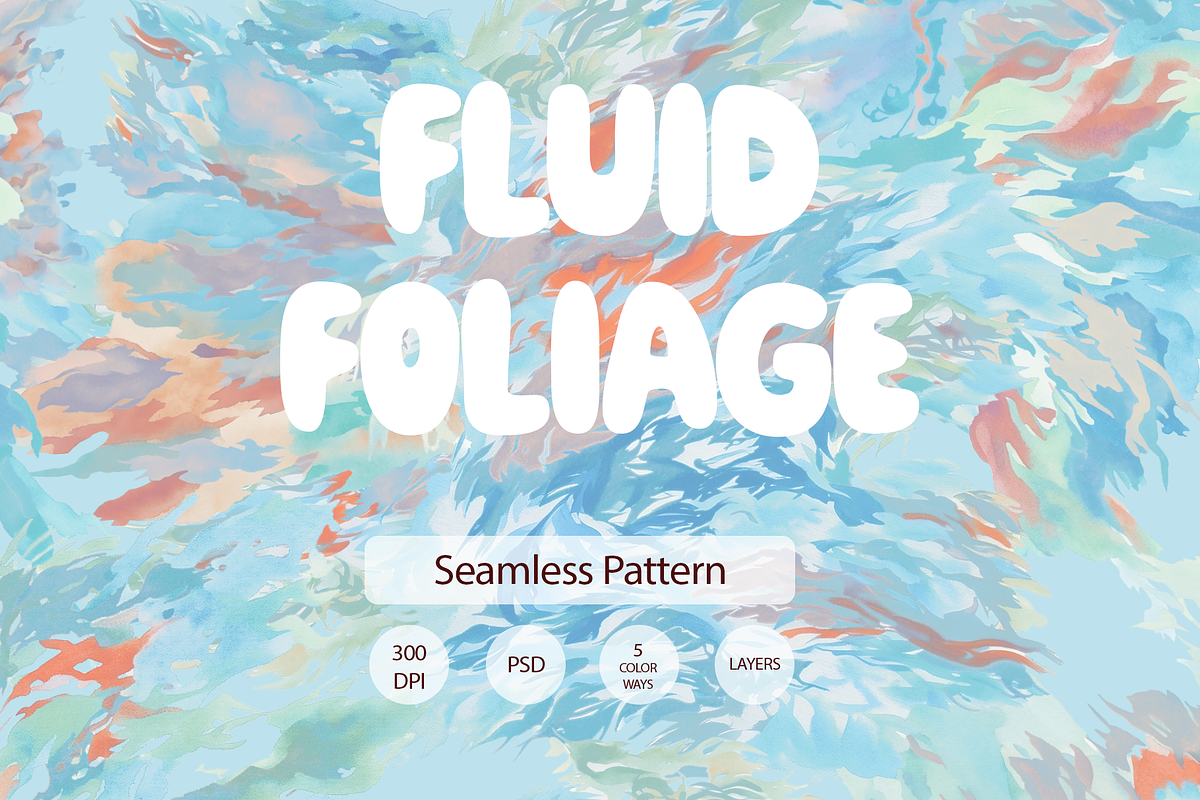 fluid floage, a Pattern Graphic by rumacorakstudio (Photo 1 of 6)