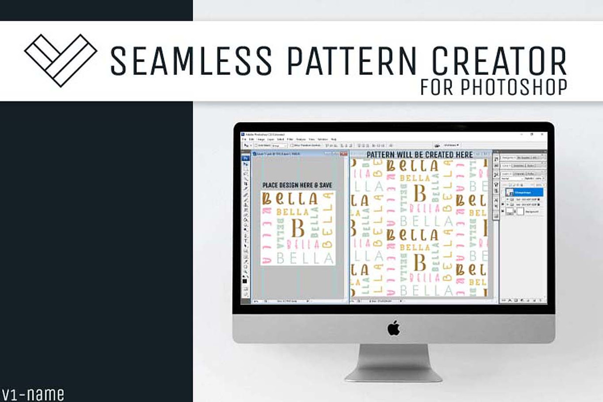 Seamless Pattern Creator |Typography, a Pattern Graphic by Girl Boss From Home (Photo 1 of 2)