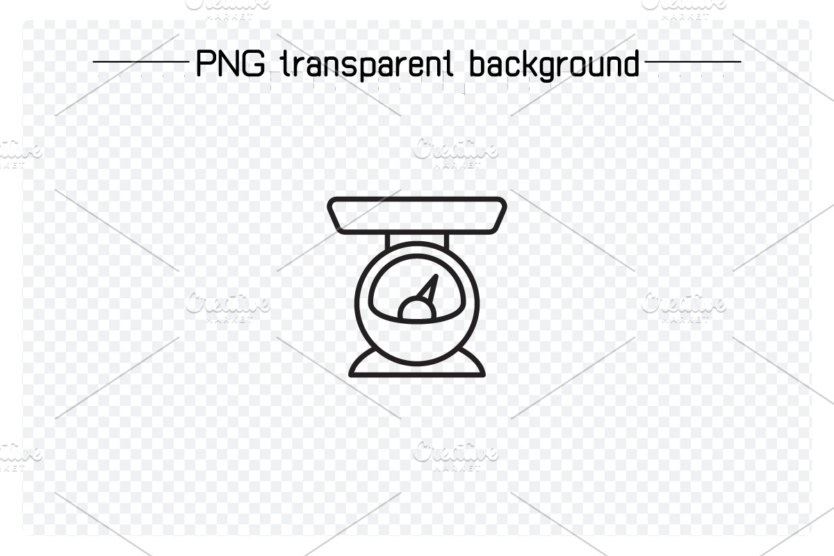 Weight Scale Icons Line Set, an Outline Icon by Designfour (Photo 2 of 7)