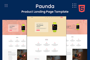 Paunda-Product Landing Page Tamplate