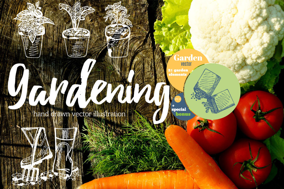 Big set Gardening!, an Illustration by TashaDraw (Photo 1 of 9)