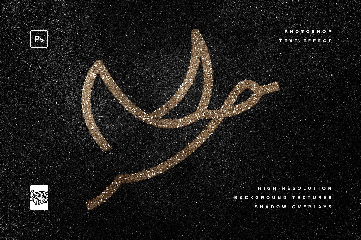 Glitter Photoshop Text Effects Pack, a Layer Style Add-On by veila.me (Photo 3 of 8)