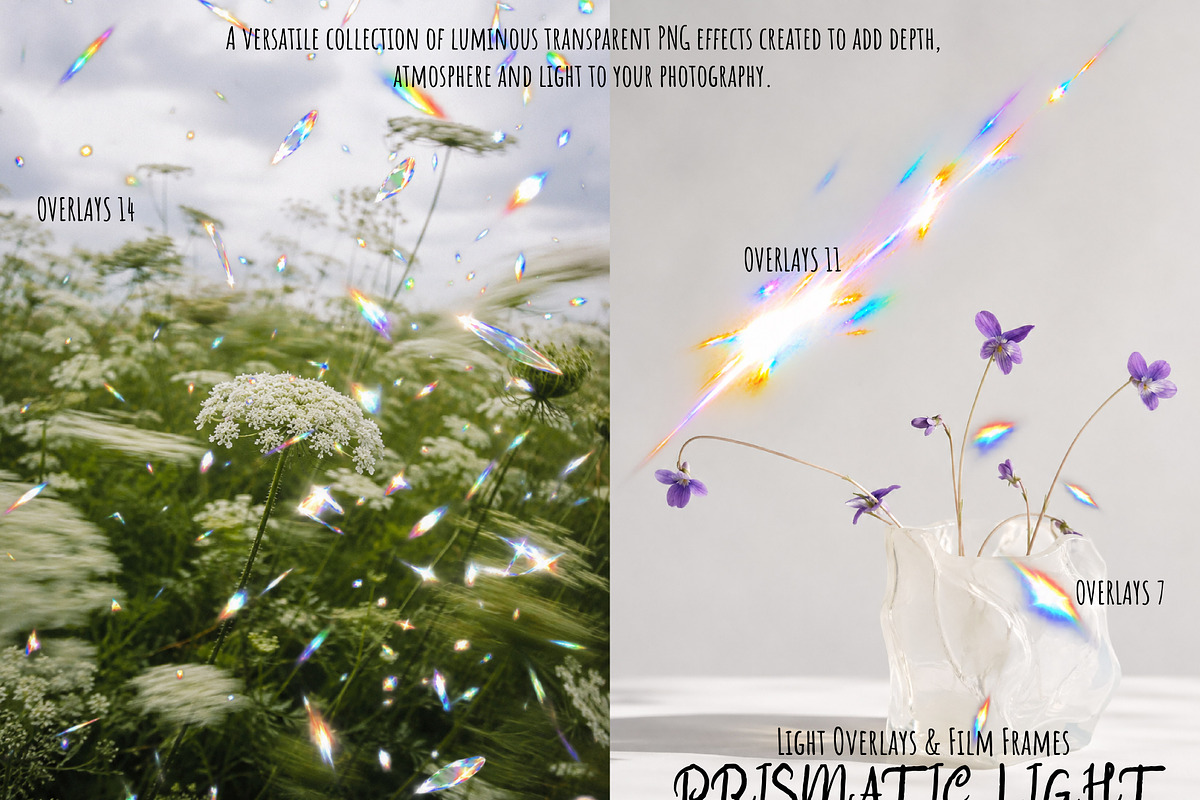 Prism Light Overlays & Film Frames, a Texture Graphic by DreamoraArt (Photo 5 of 13)