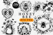 Honeycomb Bee SVG Bundle for Laser, an Object Graphic by Dervik Art Store (Thumbnail 1 of 7)