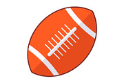 Rugby Ball Vector Icon, an Icon by Pexelpy (Thumbnail 1 of 2)