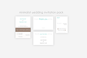 Minimalist Wedding Invitation Pack, an Invitation Template by Knofe (Thumbnail 3 of 6)