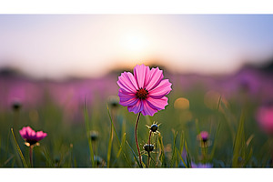 green purple pink flower ai, a Nature Photo by pikepicture