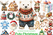 Cute Christmas Clipart, an Illustration by Craft Nest (Thumbnail 1 of 6)
