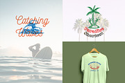 Summer Waves Illustration Set, an Illustration by lups design (Thumbnail 2 of 5)