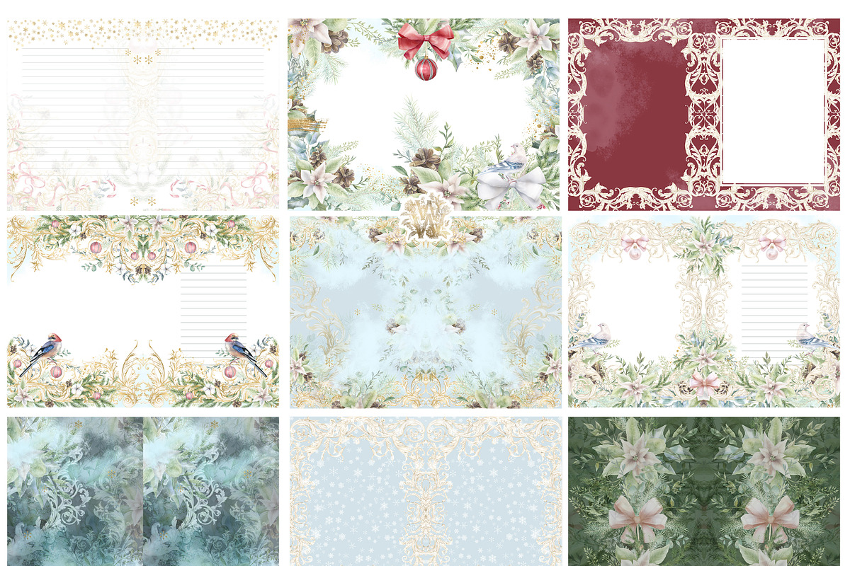 Watercolor Christmas ornament bundle, a Decorative Illustration by WonderWonder (Photo 14 of 20)