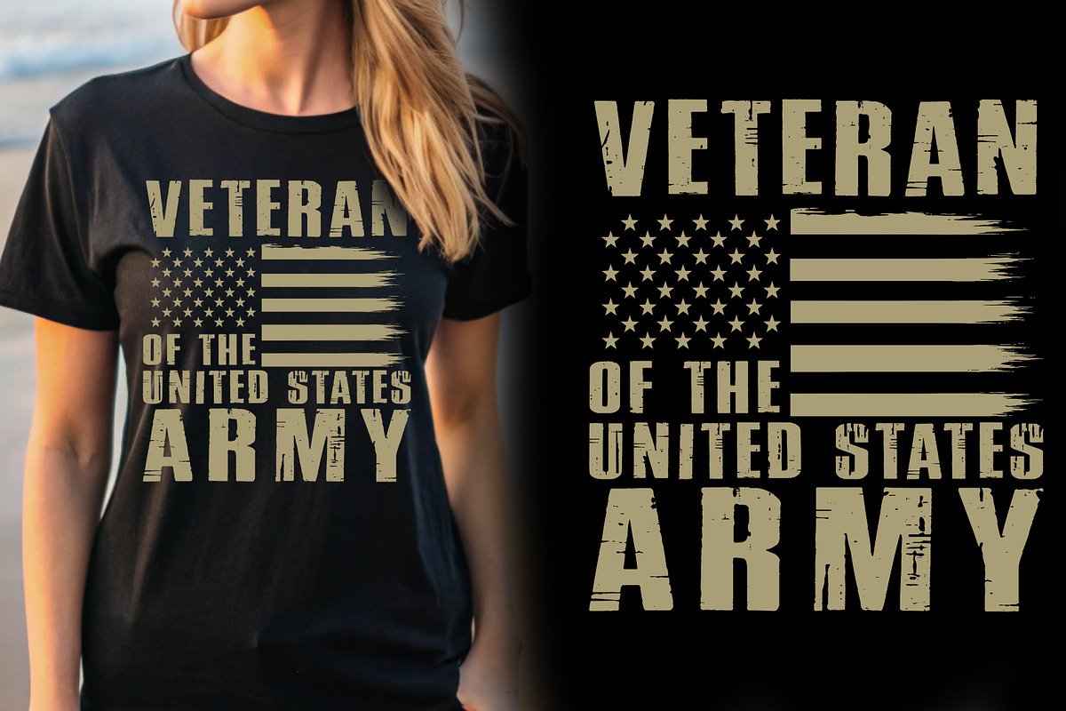 Veteran T-shirt Design, a Graphic by Crafts Bundle (Photo 2 of 2)