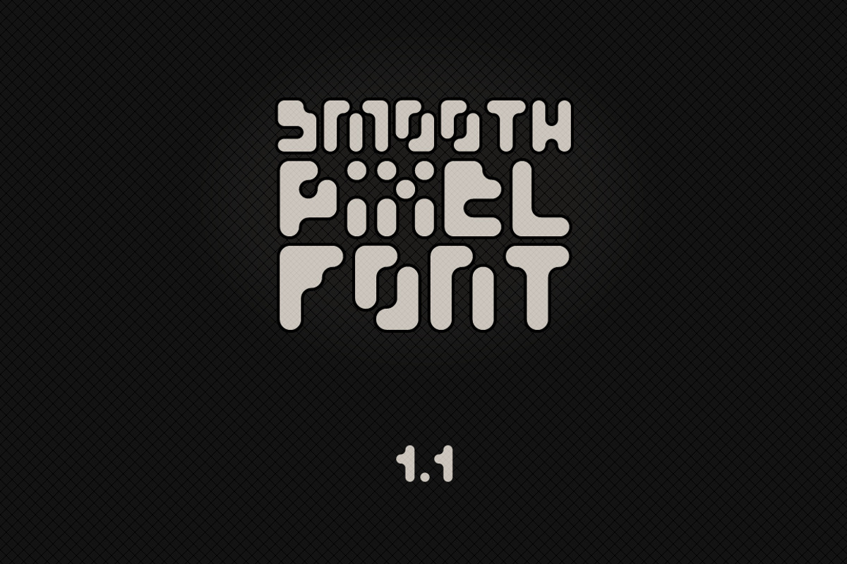 Smooth pixel font