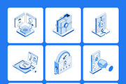75 Cybersecurity Isometric Icons, a Duotone Icon by Prosymbols (Thumbnail 10 of 12)
