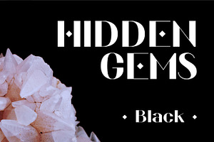 Hidden Gems - Black