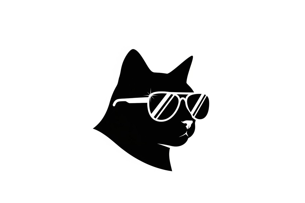 Cool Cat Silhouette Vector Bundle, an Illustration by Designs_River (Photo 3 of 51)