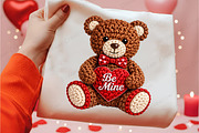 Faux Yarn Valentine Png Teddy Bear, an Illustration by Dream Creation (Thumbnail 2 of 4)