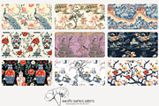 70 assorted Asian seamless pattern, a Pattern Graphic by Poppy Lane Studio (Thumbnail 5 of 10)