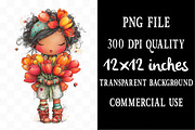 38 Whimsical Girl and Flower Spring, an Illustration by Designking (Thumbnail 4 of 5)