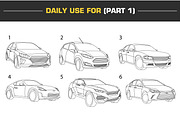 Vector Car illustrations (1st SET), an Illustration by Cartoon Lab (Thumbnail 2 of 8)