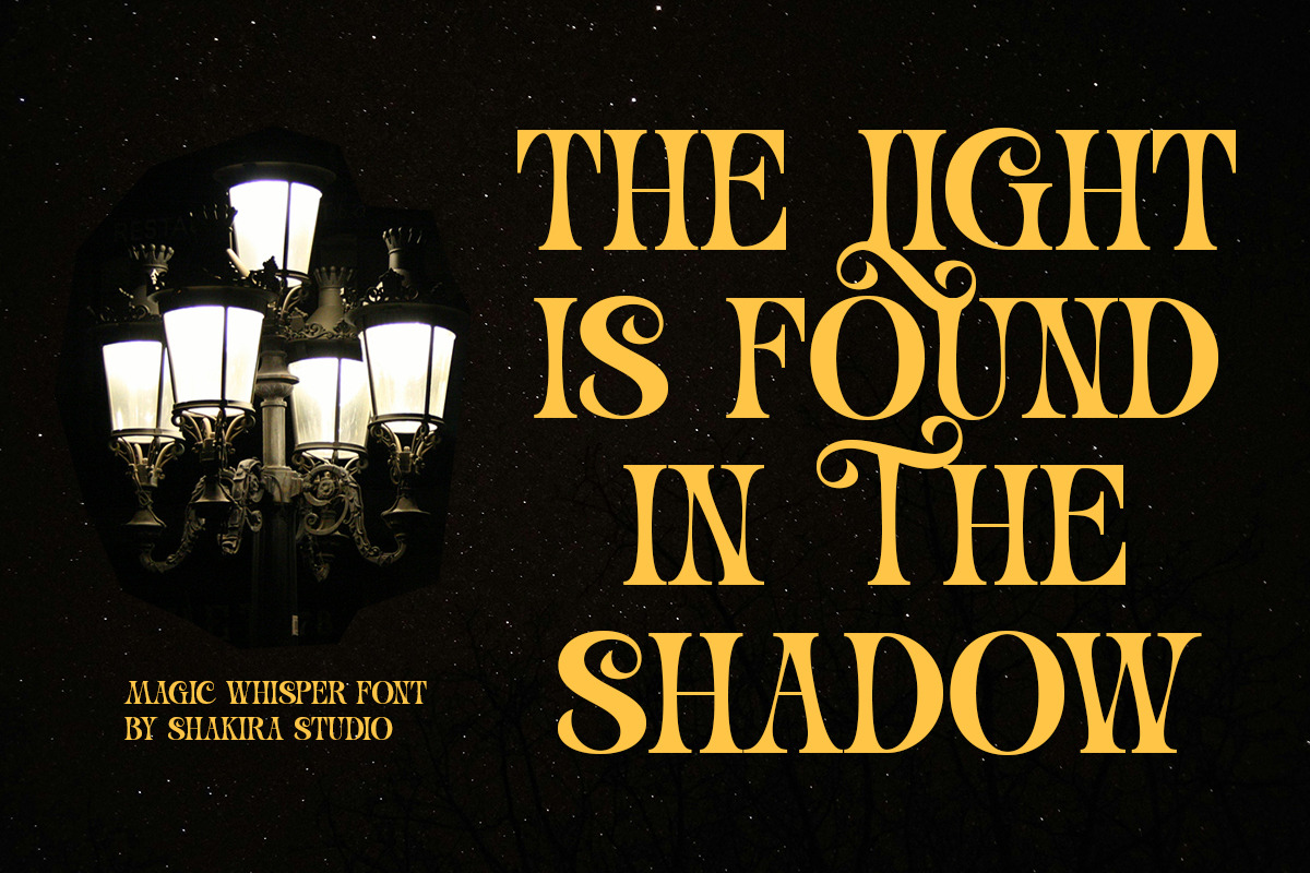 Magic Whisper - Dramatic Serif Font, a Serif Font by Shakira Studio (Photo 4 of 10)
