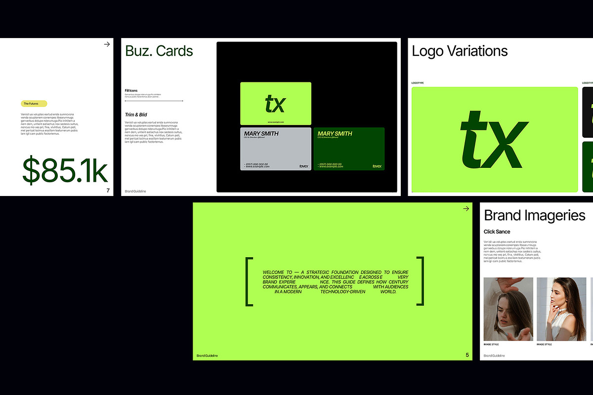 Brand Guideline Presentation Deck, a Branding & Logo Template by Templeste (Photo 3 of 9)