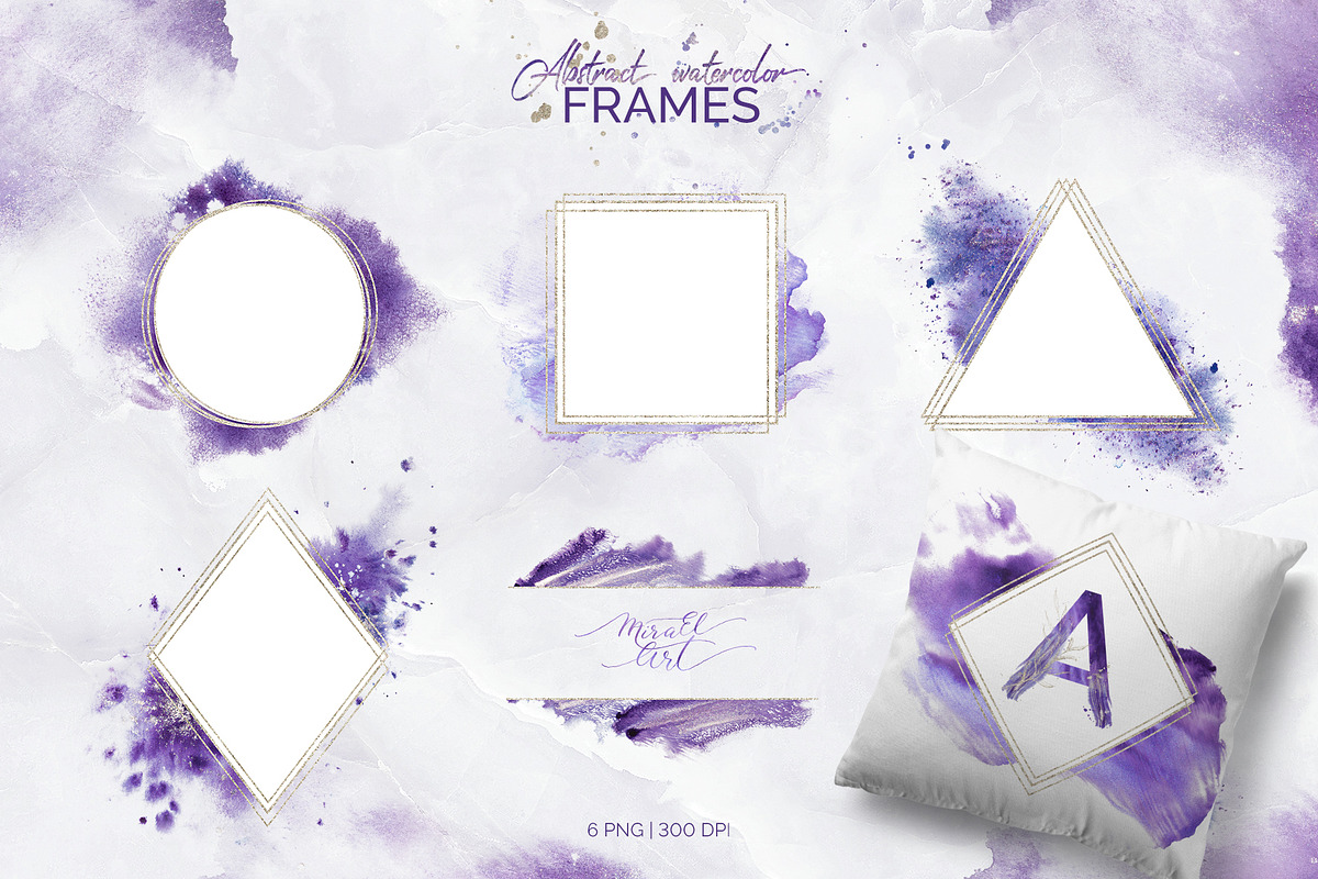 Violet Aura. Abstract design, a Texture Illustration by MiraEl Art (Photo 10 of 29)