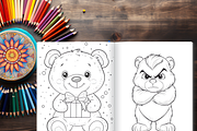 Cute Animal Coloring Pages for Kids, an Animal Illustration by LA Design (Thumbnail 8 of 10)