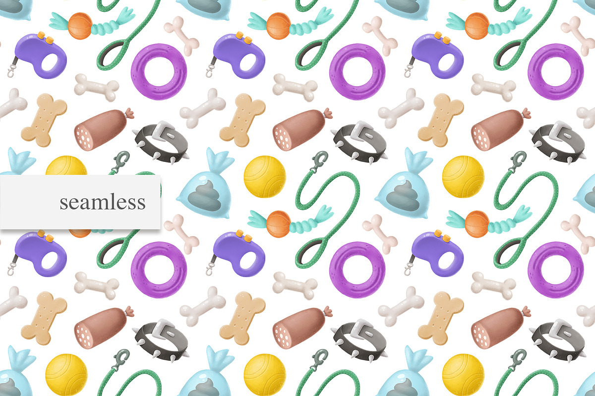 Dog items clipart + patterns, a Food Illustration by TheCuteShop (Photo 3 of 5)