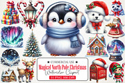 Magical North Pole Christmas Clipart, an Illustration by RobertsArt (Thumbnail 1 of 7)