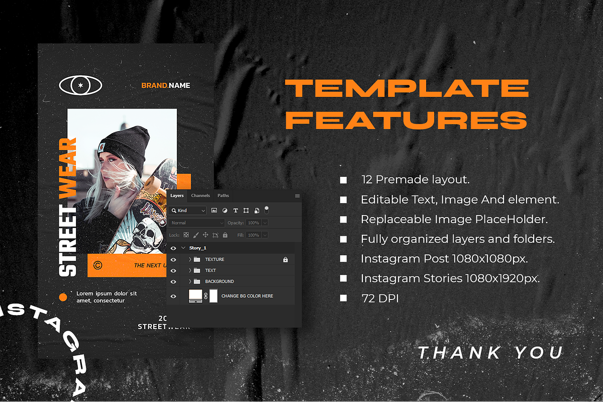 Nixua-Hype Instagram Stories & Post, a Social Media Template by MYDesign (Photo 5 of 5)