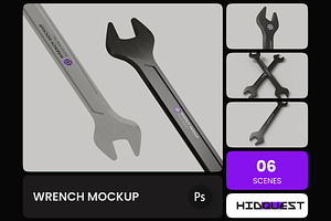 Wrench Mockup, a Mockup by hiddemaru