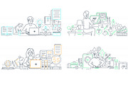 Services Line Illustrations Bundle, an iPhone Mockup by Boyko Pictures (Thumbnail 10 of 15)