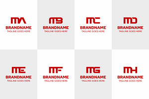 Letters MA MB MC MD ME MF MG MH Logo