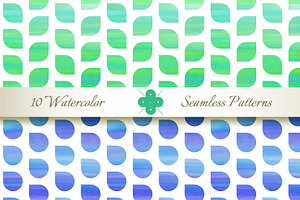 Seamless Watercolor Patterns #2