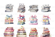 Stack of Books Clipart| Floral Books, an Education Illustration by BrushstrokeArtGB (Thumbnail 5 of 9)