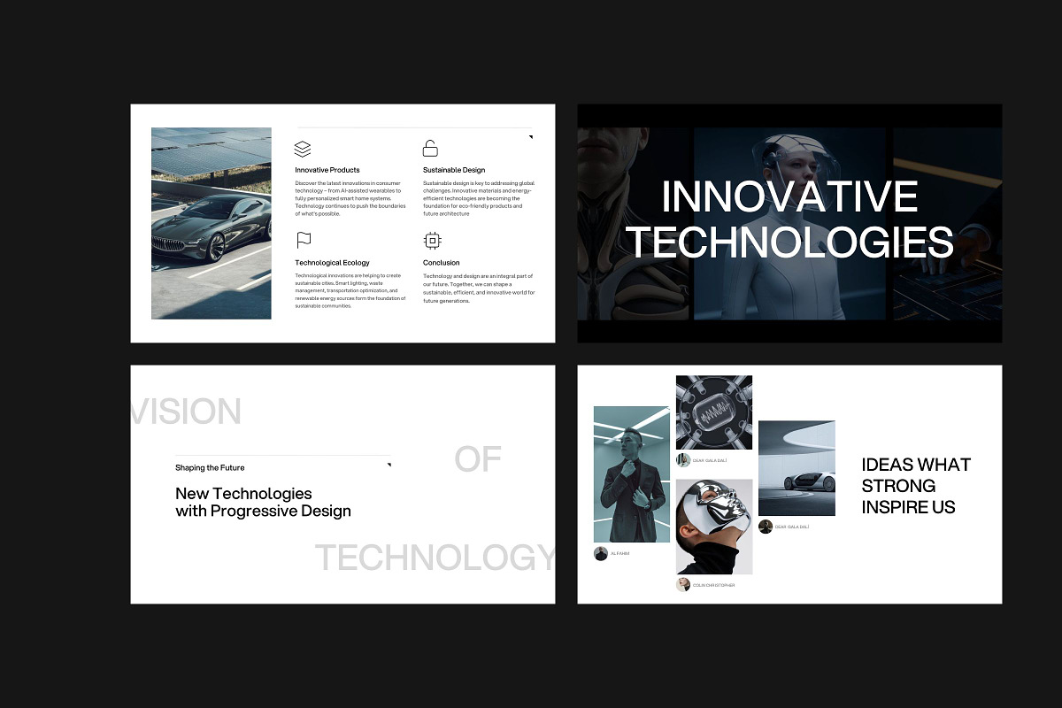 BLED Futuristic Minimalist Deck, a Presentation Template by Goashape Studio (Photo 5 of 10)