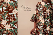 Christmas Botanicals Repeat Print, a Pattern Graphic by SirenaArt (Thumbnail 2 of 21)