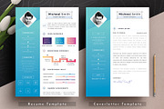 Modern Resume Cv Template, a Resume Template by Tbunny (Thumbnail 2 of 6)