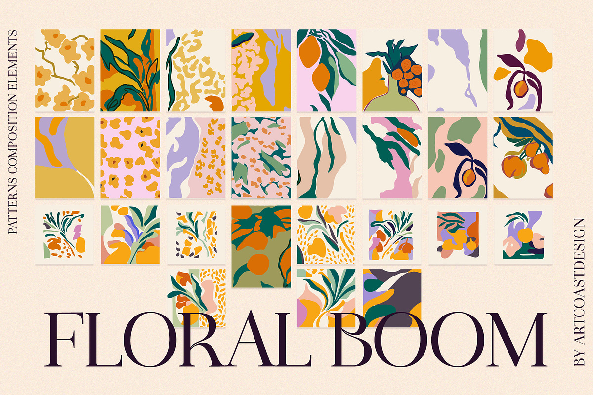 Floral Boom || Posters Affirmations, a Pattern Graphic by nadispasibenko (Photo 8 of 13)