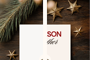 Rustic Christmas Invitation Mockup, an Advertising Mockup by Serenefeeling (Thumbnail 5 of 7)