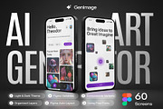 GenImage - AI Art Generator UI KIT, an UI Kit Template by Lumina_ui_ux202 (Thumbnail 1 of 5)