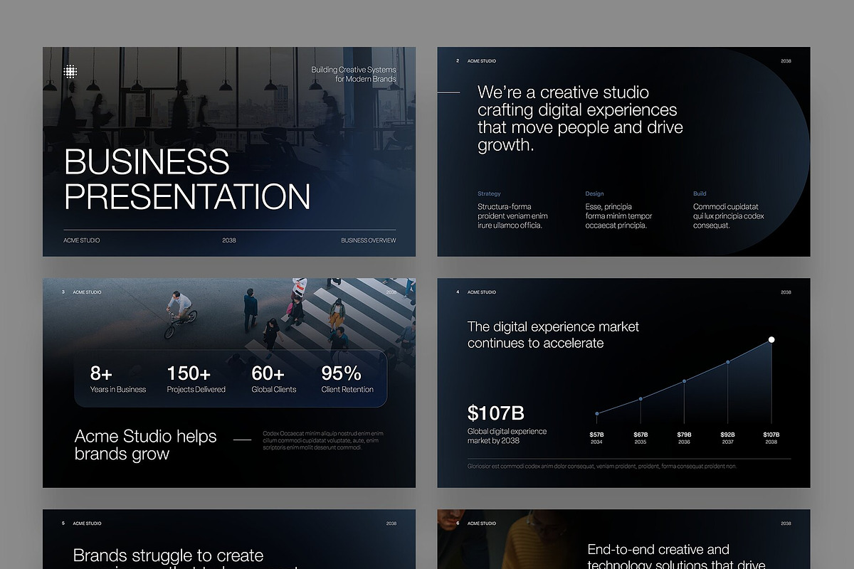 Black / Dark Presentation Template, a Presentation Template by BrandPacks (Photo 7 of 7)