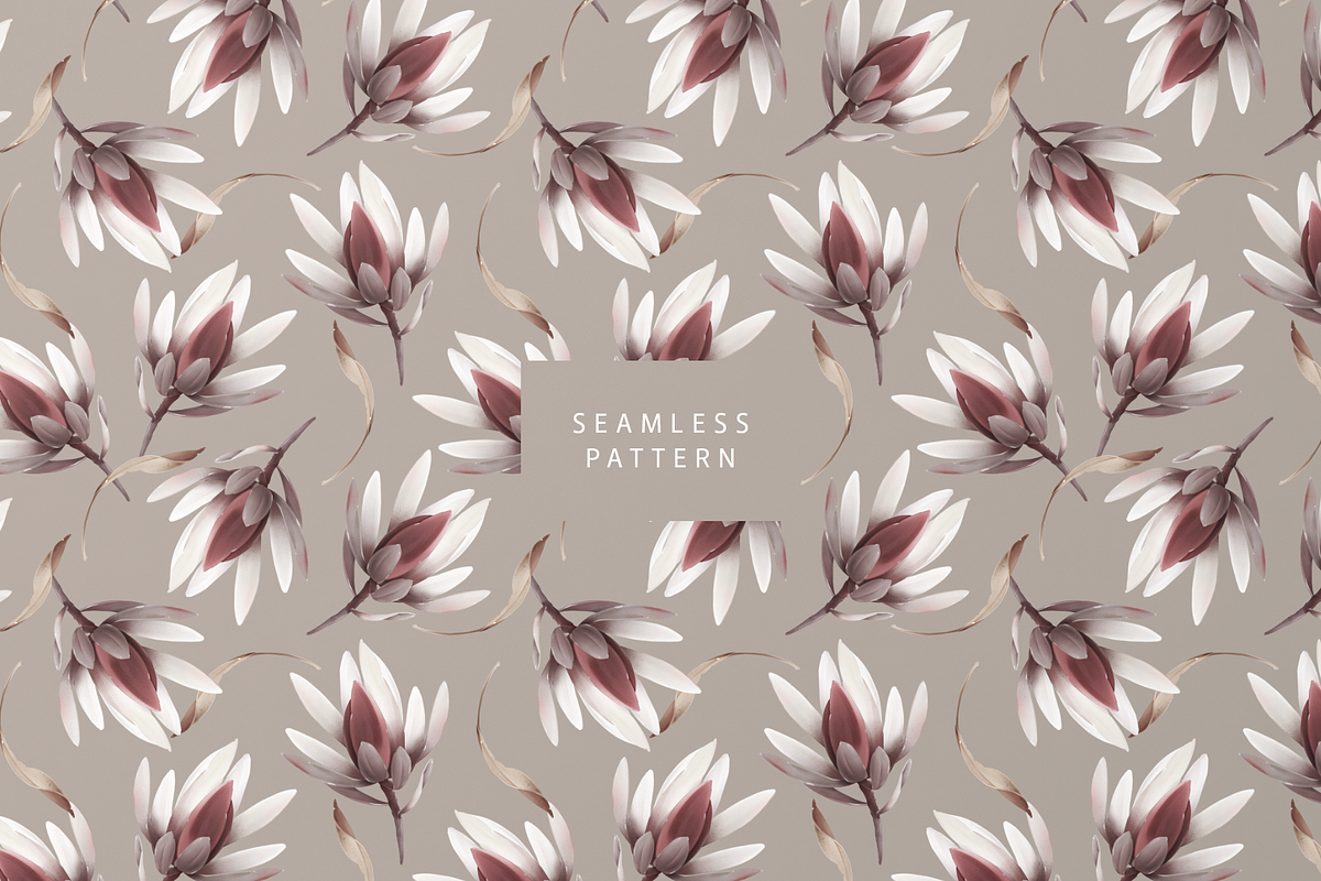 Protea | Seamless pattern, a Pattern Graphic by Karma (Photo 16 of 18)