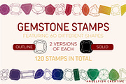 Gemstones Procreate Brush Set, a Brush Add-On by AngelfishCreative (Thumbnail 2 of 7)