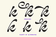 Prestino - Classy Script, a Script Font by Fenotype (Thumbnail 10 of 13)