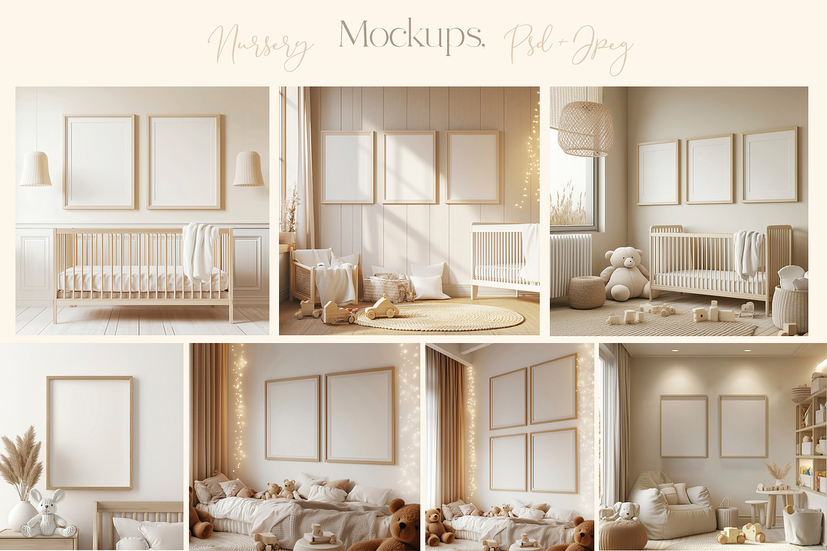 Holidays Nursery Mockups., a Books & Magazine Mockup by Designwork (Photo 2 of 16)