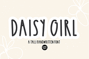 DAISY GIRL a Tall Handwritten Font, a Sans Serif Font by Blush Font Co. (Thumbnail 1 of 5)