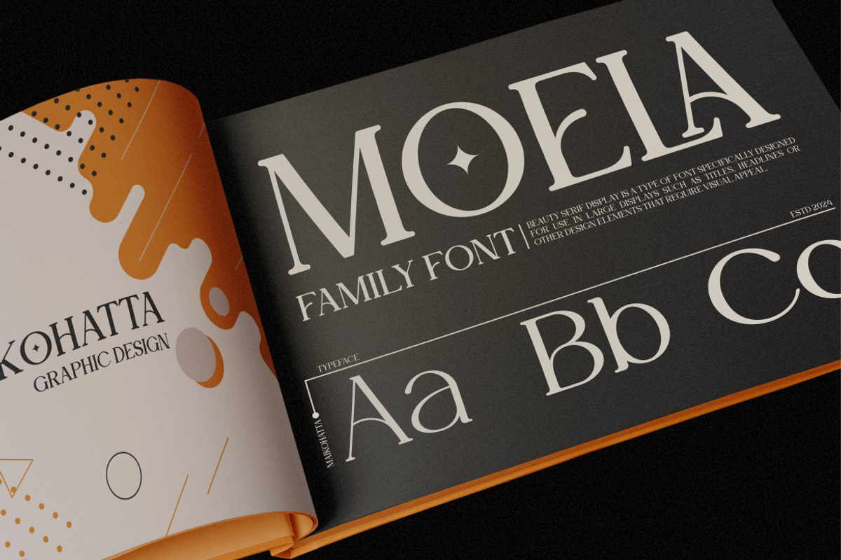 Moela - Serif Display Typeface, a Serif Font by MaikoHatta (Photo 4 of 7)