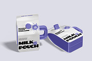 Milk Pouch Mockup, a Packaging Mockup by Unerispace (Thumbnail 4 of 5)